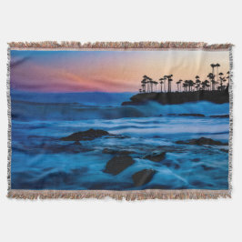 Sunset Beach Throw Blanket 4 Decke