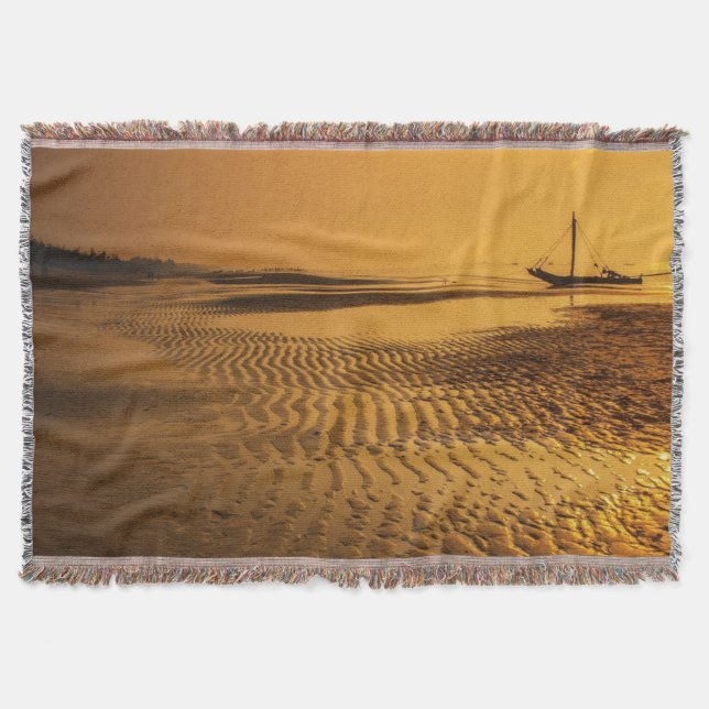 Sunset Beach Throw Blanket 6 Decke (Vorderseite)