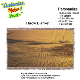 Sunset Beach Throw Blanket 6 Decke