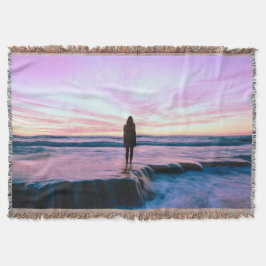 Sunset Beach Throw Blanket 8 Decke