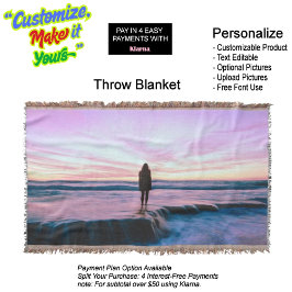 Sunset Beach Throw Blanket 8 Decke