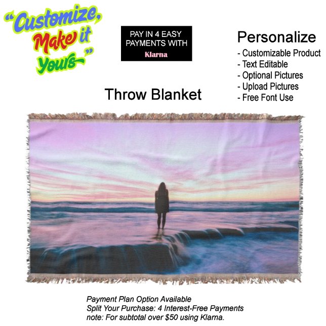 Sunset Beach Throw Blanket 8 Decke (Sunset Beach Throw Blanket 8.)