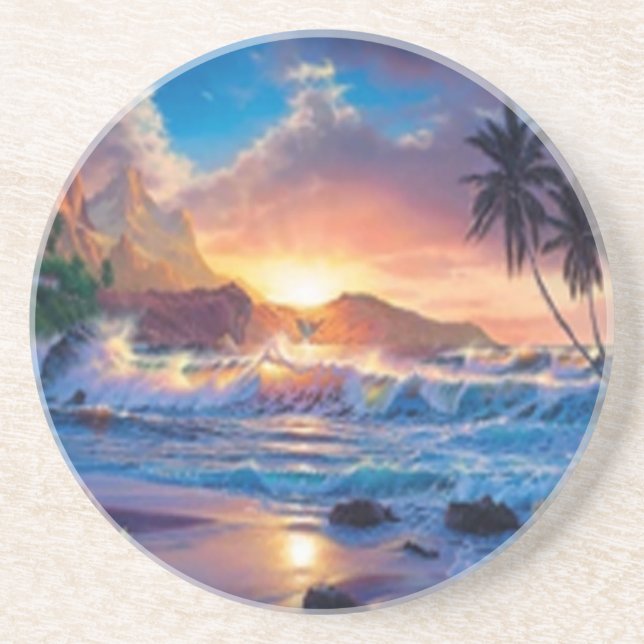 Sunset Beach Untersetzer (Vorne)