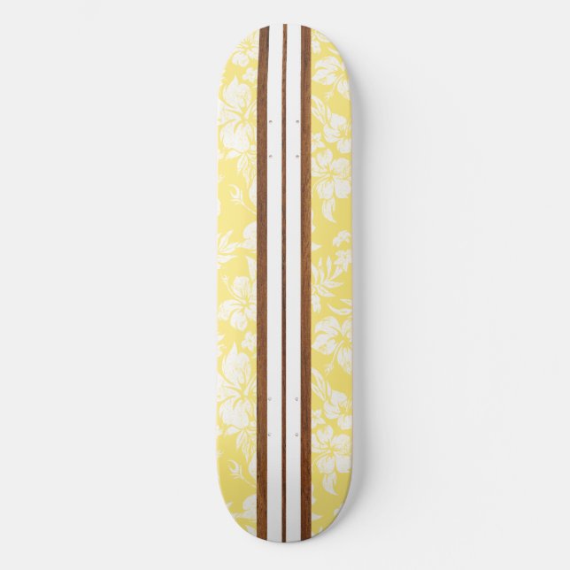 Sunset Beach Vintag Surf Hawaiian Skateboard (Vorderseite)