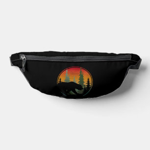 Sunset Bear Nature Forest Animal Bauchtasche
