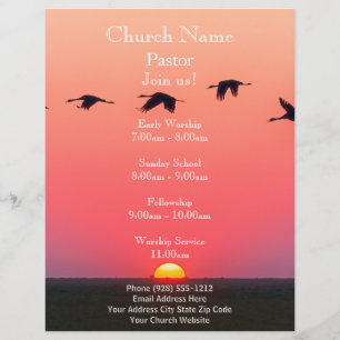Sunset Birds Church Flyer, Mitglied der US Service Flyer