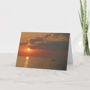 Sunset Birthday Card Karte