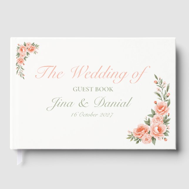 Sunset Bloom Gästebuch (Vorderseite)