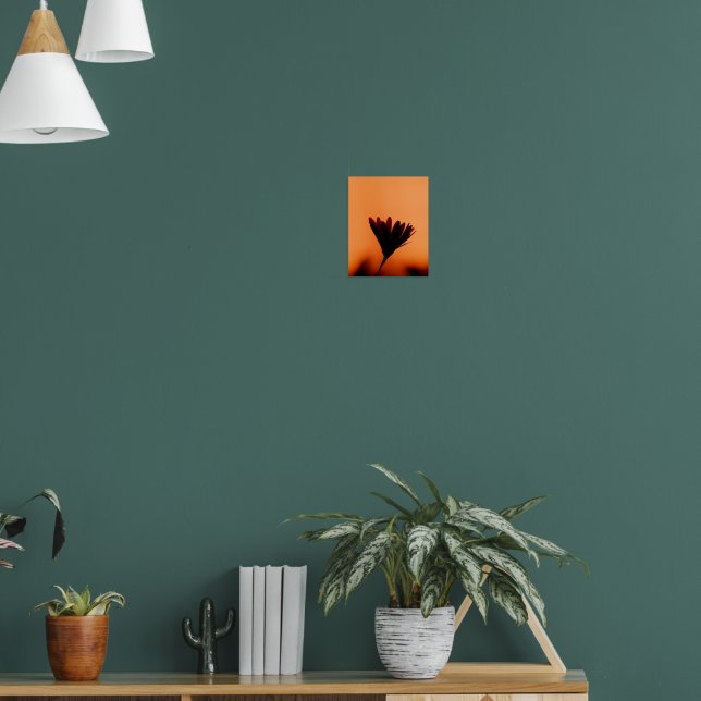 Sunset Bloom: The Silhouette of Dusk Poster (Wohnzimmer 1)