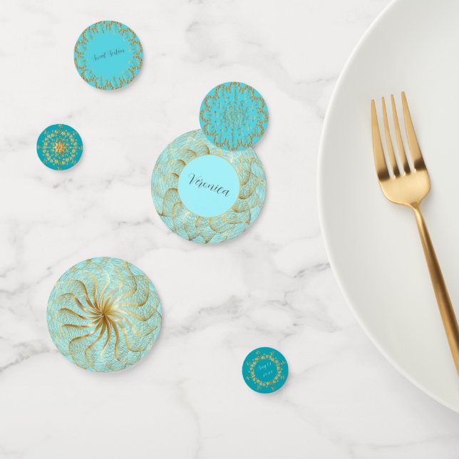 Sunset Blue und Gold Konfetti (Gruppe)