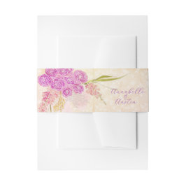 Sunset Blush Durchsichtige Schleife Helle Rose Bou Einladungsbanderole