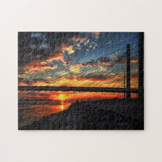 Sunset Bridge am indischen Fluss Inlet Puzzle