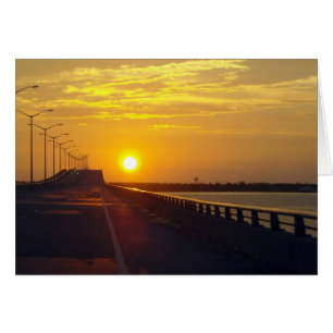 Sunset Bridge Card