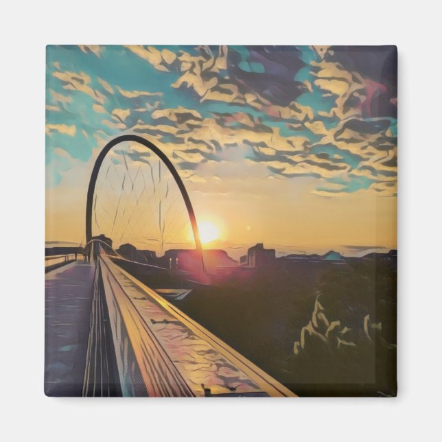 Sunset Bridge Magnet (Vorne)