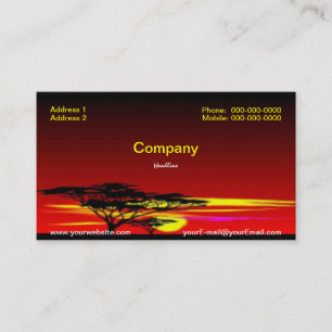 Sunset Business Card Visitenkarte