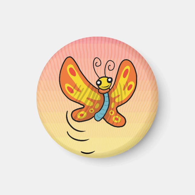 Sunset Buttah Fly Magnet (Vorne)