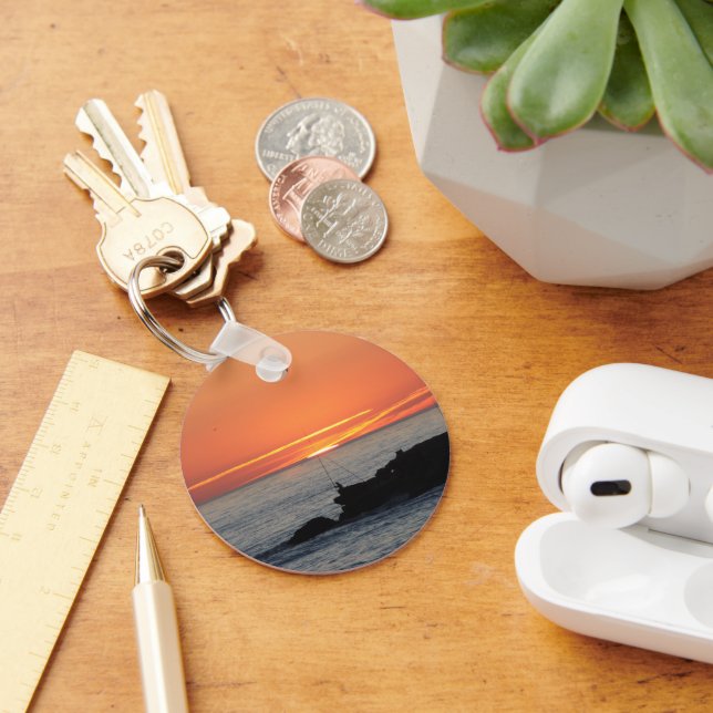 Sunset Button-Schlüsselanhänger Schlüsselanhänger (Schreibtisch)
