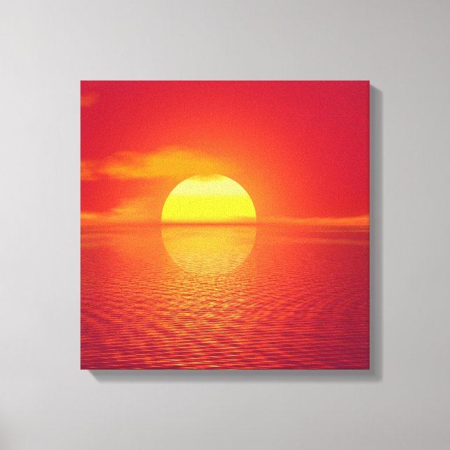 Sunset Canvas Print Leinwanddruck (Vorderseite)