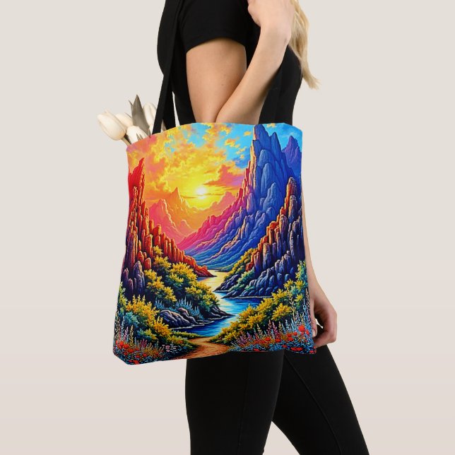 Sunset Canyon Fluss Kunst (Von Nahem)