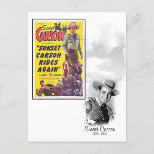Sunset Carson - 1920 - 1990 Postkarte