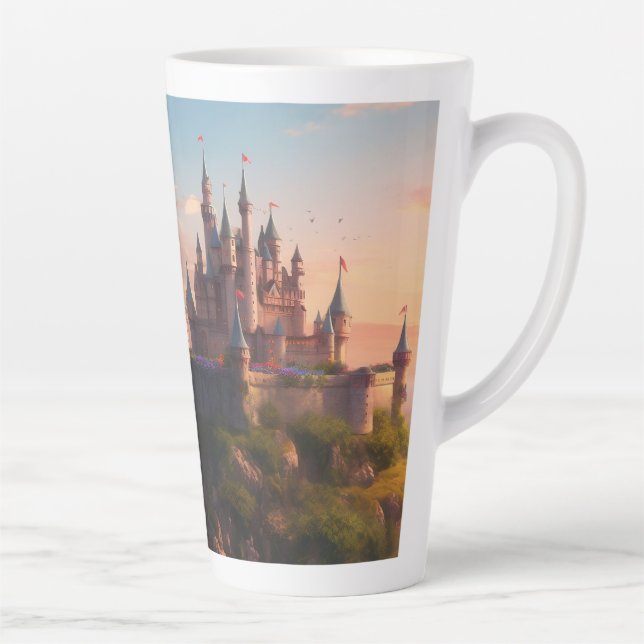 Sunset Castle (passendes Journal verfügbar) Milchtasse (Rechts)