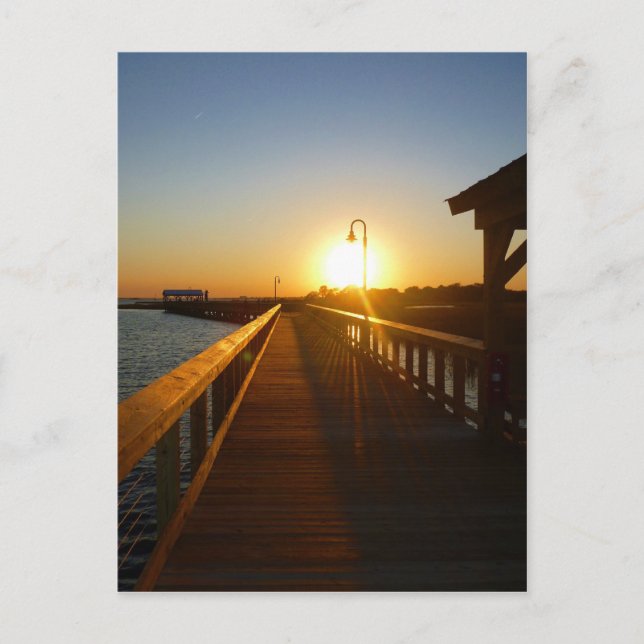 Sunset Charleston SC Mouse Pad Postkarte (Vorderseite)