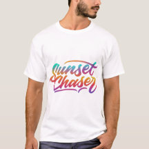 Sunset Chaser Men White T - Shirt