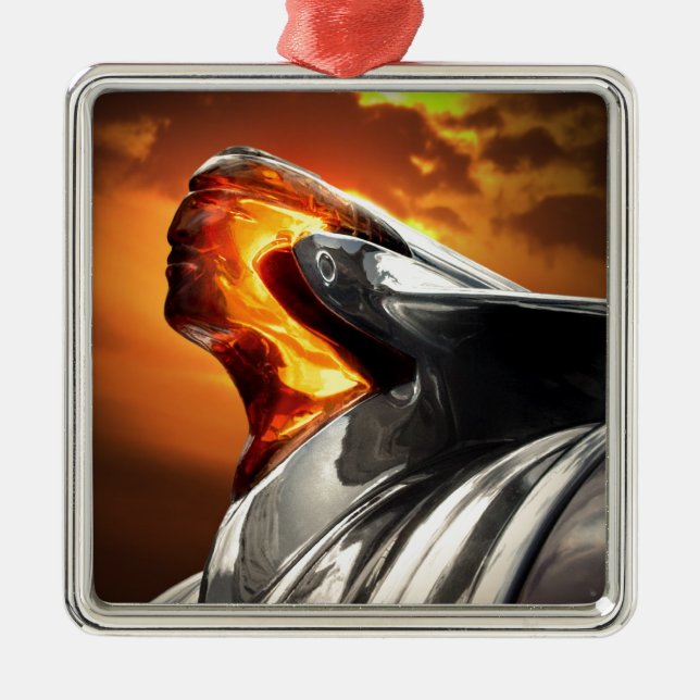 Sunset Chief Pontiac Chieftain Klassiker Ornament Aus Metall (Vorne)