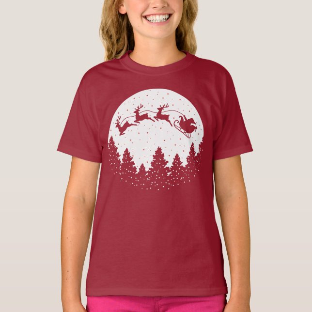 Sunset Christmas T-Shirt (Vorderseite)