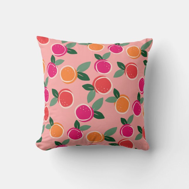 Sunset Citrus Symphony Kissen (Vorderseite)