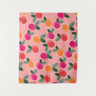Sunset Citrus Symphony Wandteppich