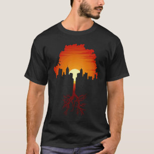 Sunset Cityscape Phantastisch Roots Country Nature T-Shirt