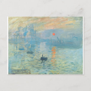 Sunset - Claude Monet Postkarte