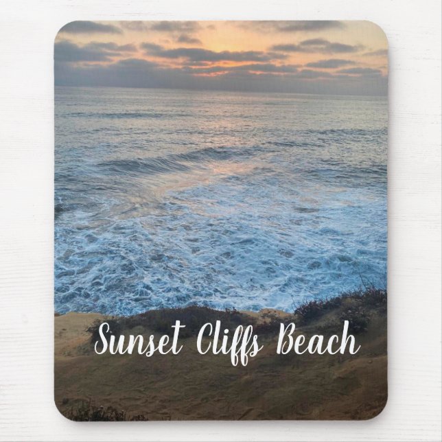 Sunset Cliffs Beach Mousepad (Vorne)