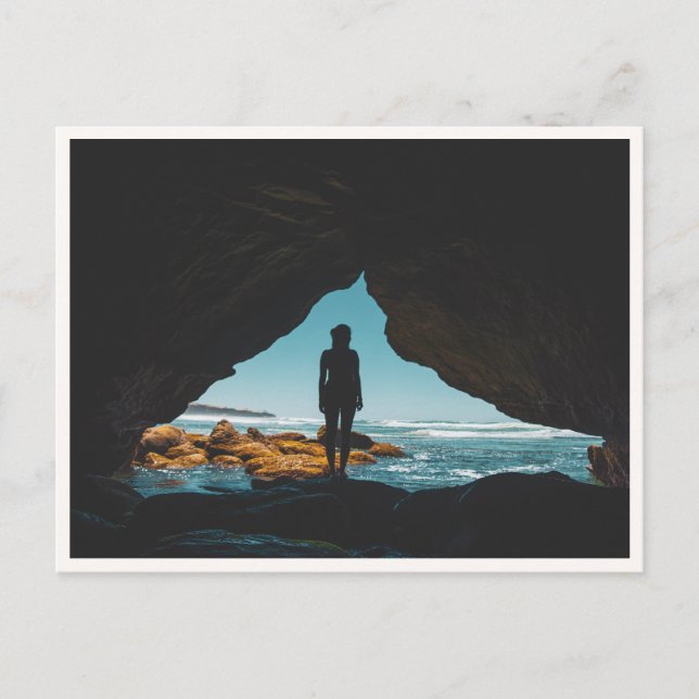 Sunset Cliffs Cave San Diego Point Loma Strand Postkarte (Vorderseite)