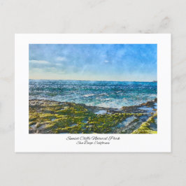 Sunset Cliffs San Diego, California Postkarte