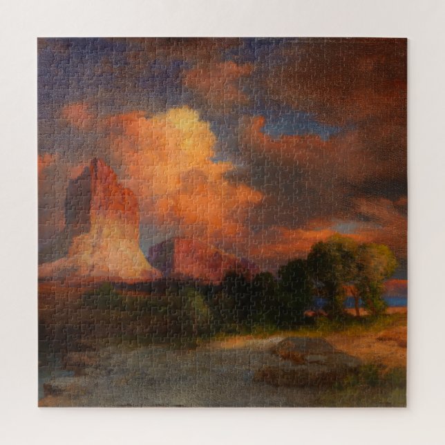 Sunset Cloud Green River Wyoming von Thomas Moran Puzzle (Vertikal)