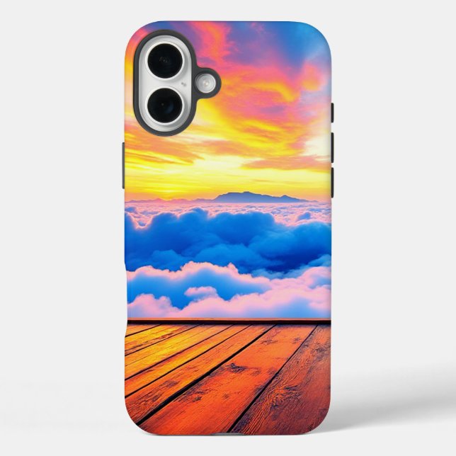 Sunset Clouds Handy Case (Rückseite)