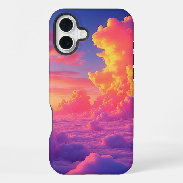 Sunset Clouds Handy Case iPhone Hülle (Rückseite)