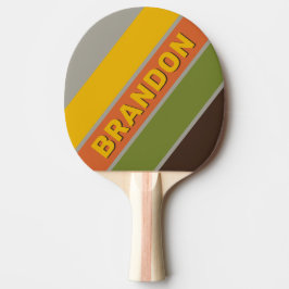 Sunset Clover Bold Striped with Name Tischtennis Schläger