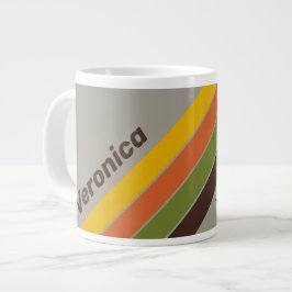 Sunset Clover Streifen mit Namen Jumbo-Tasse