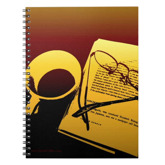 Sunset Coffee Notebook Notizblock (Vorderseite)