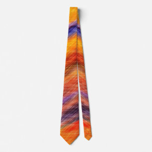 Sunset Colors Neck Tie Abstrakt Krawatte