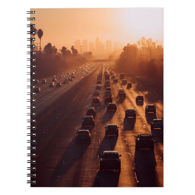 Sunset Commute Urban Haze Notebook Notizblock (Vorderseite)
