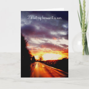 Sunset Condolence Card Karte