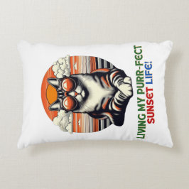 Sunset Cool Cat Dekokissen