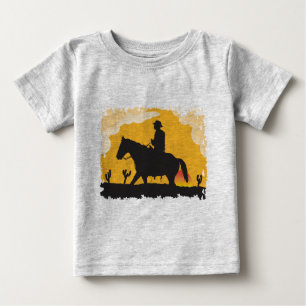 Sunset Cowboy Baby T-shirt
