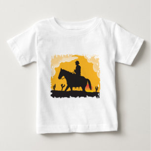 Sunset Cowboy Baby T-shirt