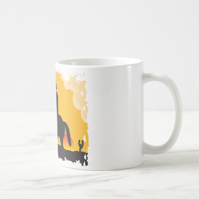 Sunset Cowboy Tasse (Rechts)