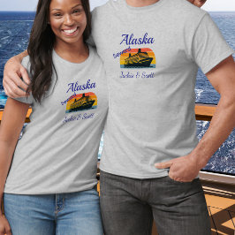 Sunset Cruise Alaska Personalisieren T - Shirt